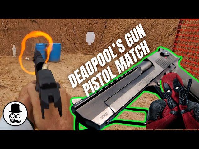 Deadpool's Gun in a Pistol match?  USPSA with a Desert Eagle 50 AE