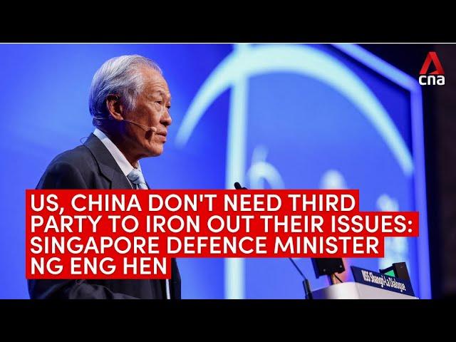 US, China don't need third party to iron out their issues: Singapore Defence Minister Ng Eng Hen