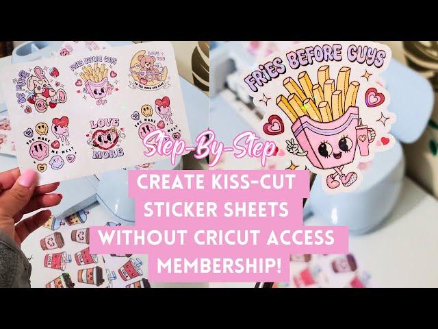 How to Create Kiss-cut Sticker Sheets on Cricut: Without Having a Cricut Access Membership