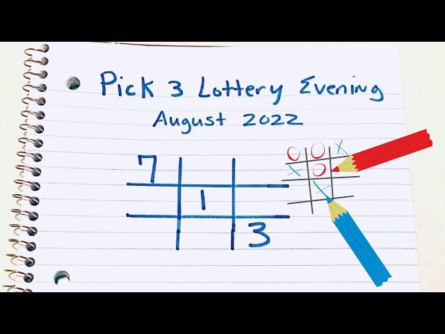 Lottery Strategy Secret to Win Pick 3~Tic Tac Toe Method Part 1