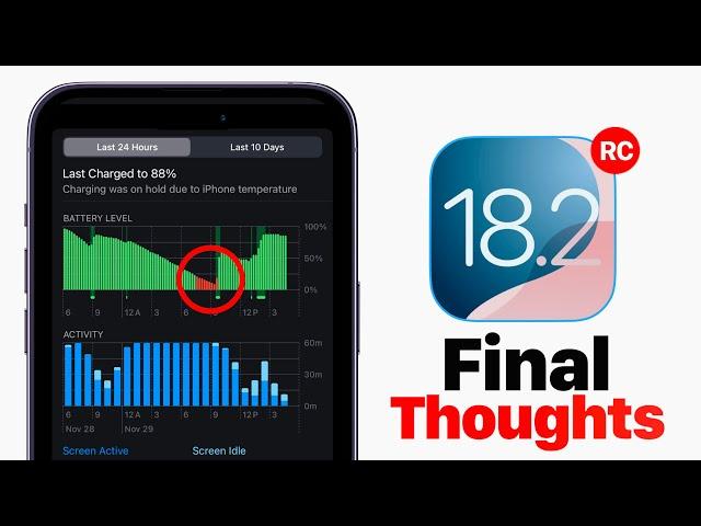 iOS 18.2 - FINAL Thoughts!