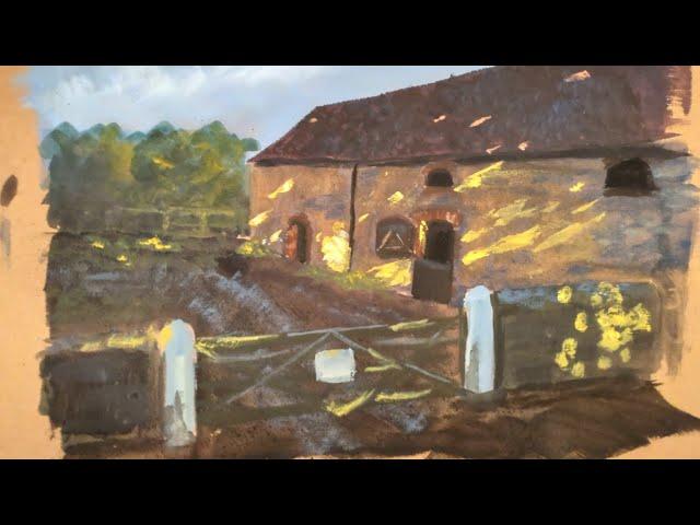 Painting Dappled Light on a Stable