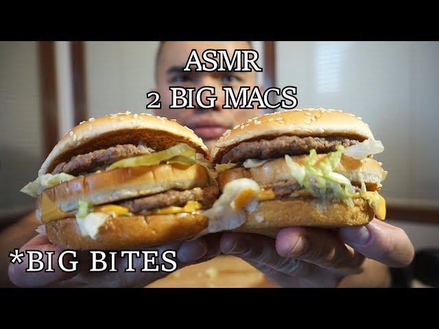 Asmr 2 BIG MAC *SAVAGE EATING *BIG BITES *NO TALKING