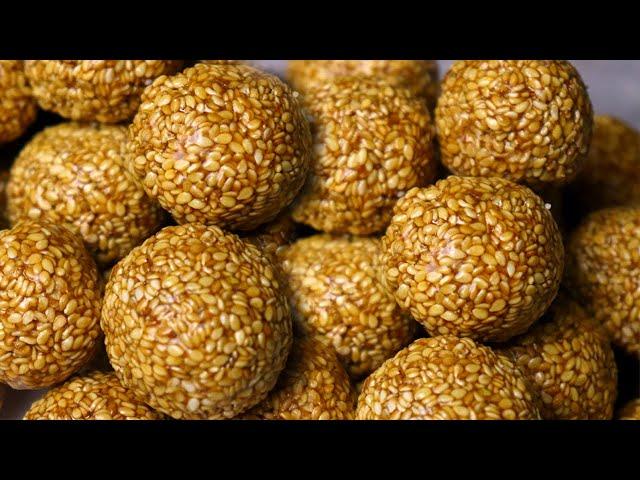 Sweet and Healthy Sesame Laddu Recipe | Nutritious Food with Sesame Seeds for Kids | Live Food