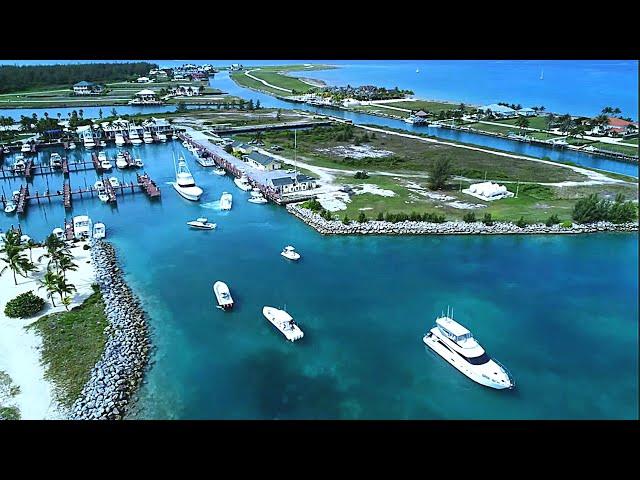 Busy Saturday at West end Bahamas Old Bahama Bay Resort in my Crooked Pilot House Boat