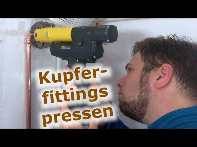 Pressen von Fittings aus Kupfer: Wasserleitung selbst verlegen | DIY-Tutorial