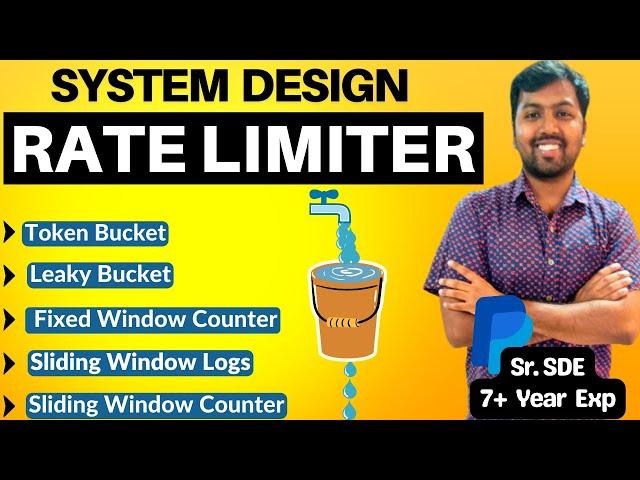 12. Design Rate Limiter | API Rate Limiter System Design | Rate Limiting Algorithms | Rate Limiter