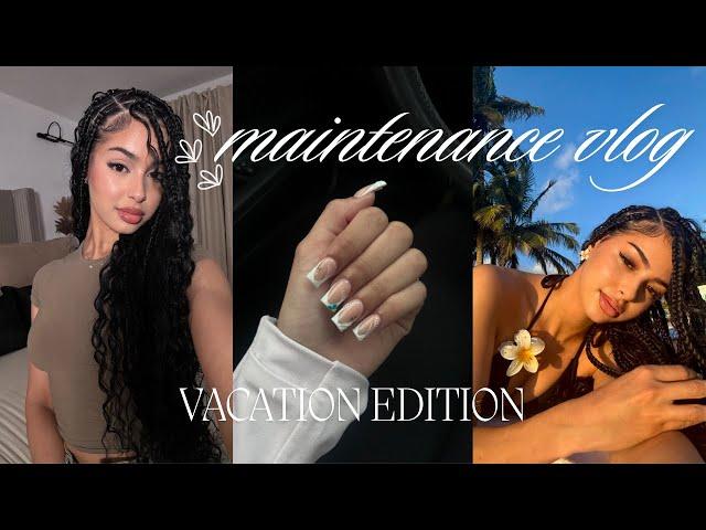 MAINTENANCE VLOG we hit 100k! prep for vacation, hauls, nails, braids + more