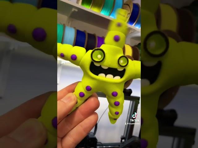 Watch and Listen! My Beautiful Starfish 3D Printed On A Bambu X1C! #shorts