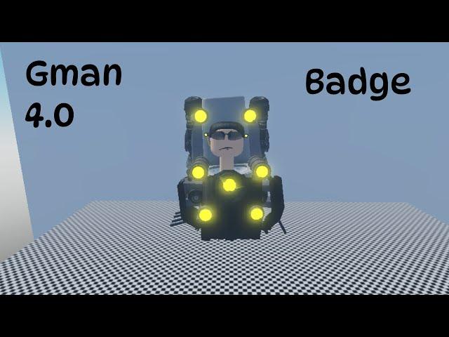 Roblox Skibidi Toilet RP How to get Gman 4.0 Badge