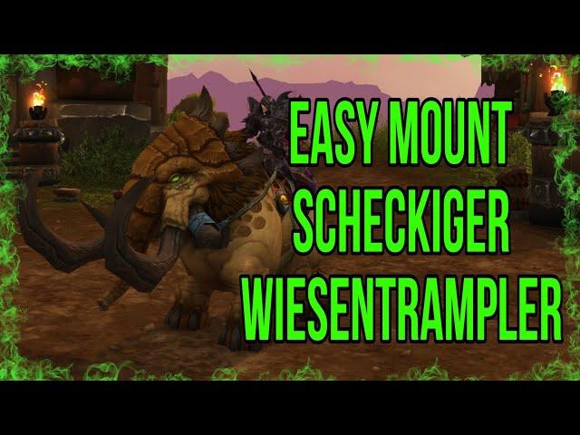 Solo 100% Reittier Scheckiger Wiesentrampler bekommen | deutsch | wow mount guide