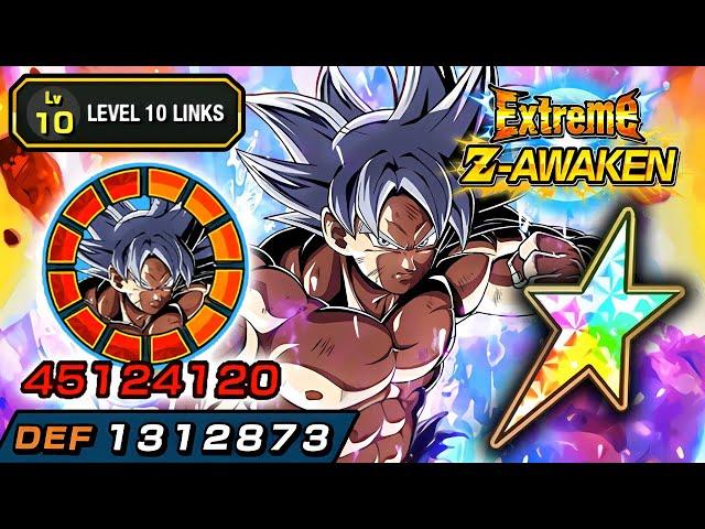 100% EZA AGL LR ULTRA INSTINCT GOKU LEVEL 10 LINKS!!! Dragon Ball Z Dokkan Battle