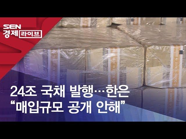 24조 국채 발행…한은 “매입규모 공개 안해”
