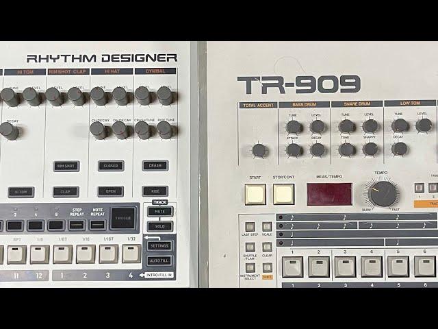 Behringer RD9 Unenhanced Mode vs. Vintage TR909: Can you hear the difference?