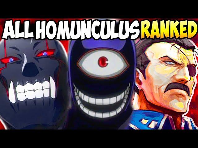 All Homunculus Weakest To Strongest | Fullmetal Alchemist