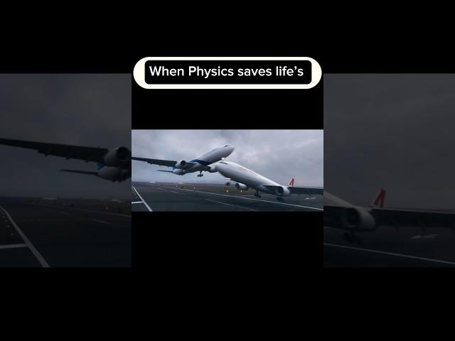 Physics can save lives  #physics #meme #viral #shortsfeed #aviation #aviationlads #planecrash