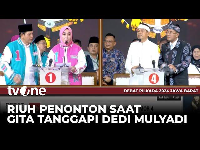 Gita Lengkapi Jawaban Dedi Mulyadi Soal Kemiskinan di Perbatasan | Debat Pilkada tvOne