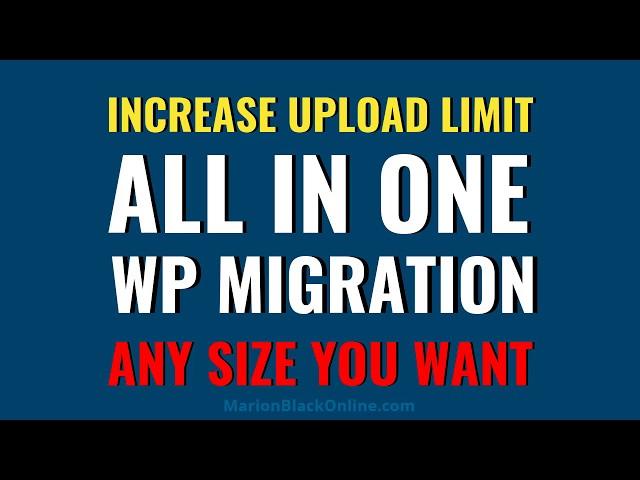 All In One WP Migration Hack. Import Limit Solved. Where to Download Legacy Version of the Plugin