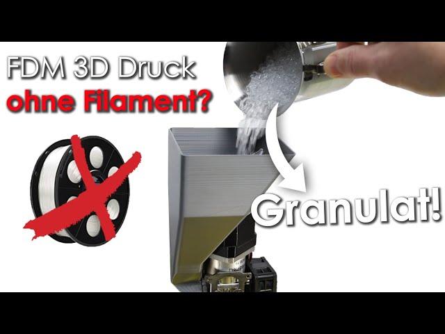 Mit Kunststoff "Granulat" 3D drucken! Wird jetzt noch Filament benötigt? | Picco`s 3D Word