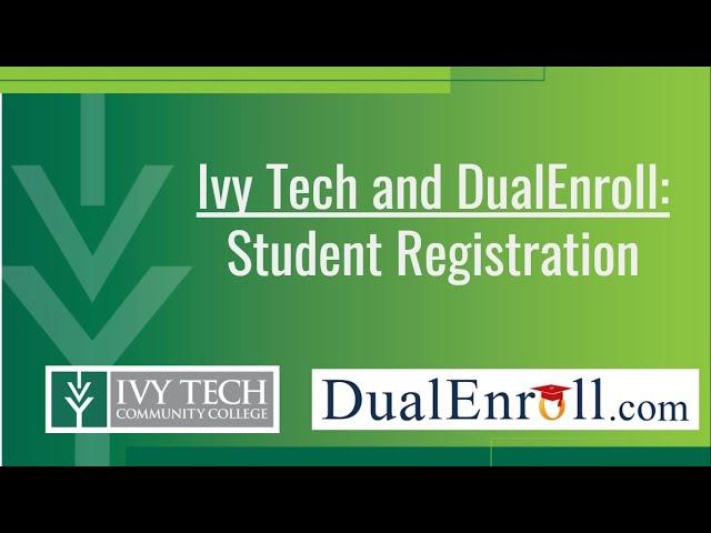 DualEnroll Student Guide: Registration