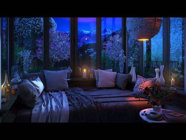 Go to Sleep w/ Rain Falling on Window | Relaxing Gentle Rain Sounds for Sleeping Problems, Insomnia