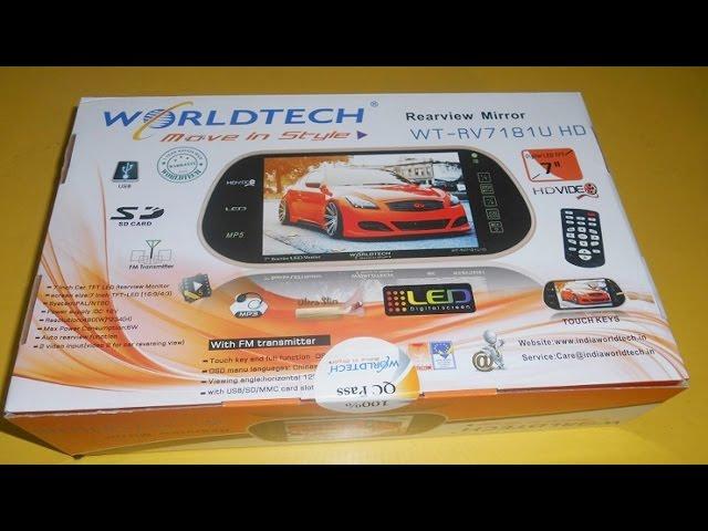 World Tech Rear View LED Screen Unboxing