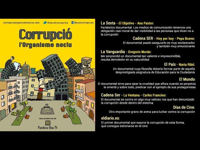 Documental "Corrupció: l'Organisme nociu" (tràiler V.O.)