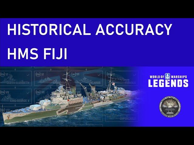 HMS Fiji Historical accuracy - World of Warships Legends