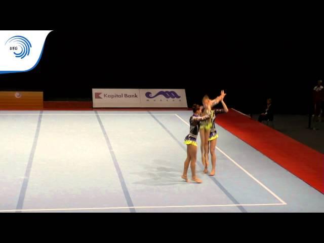 BELKINA–NIKITINA–PARKHOMETC (RUS) – 2015 Acrobatic European Champions, Dynamic Final