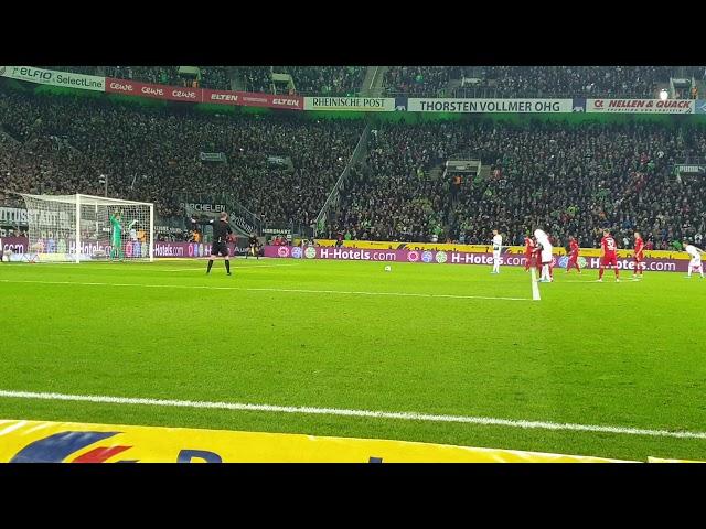 Tor / goal 2 /1 Elfmeter borussia Mönchengladbach, Bayern Bundesliga . Borussia-park