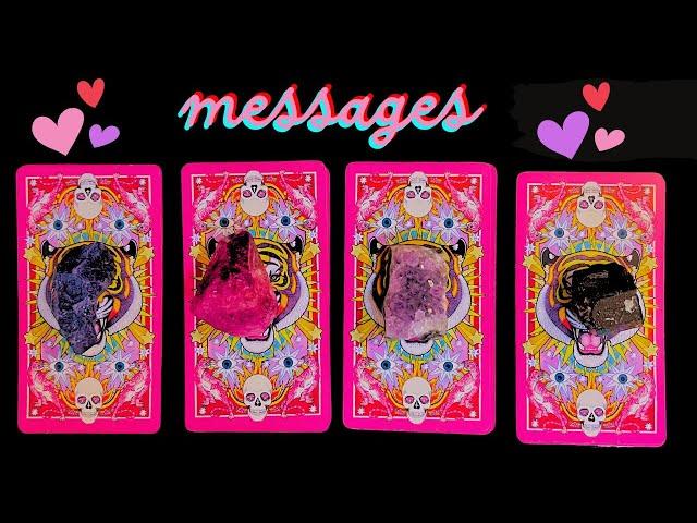 MESSAGES from the person on your mind ️️ PICK A CARD 