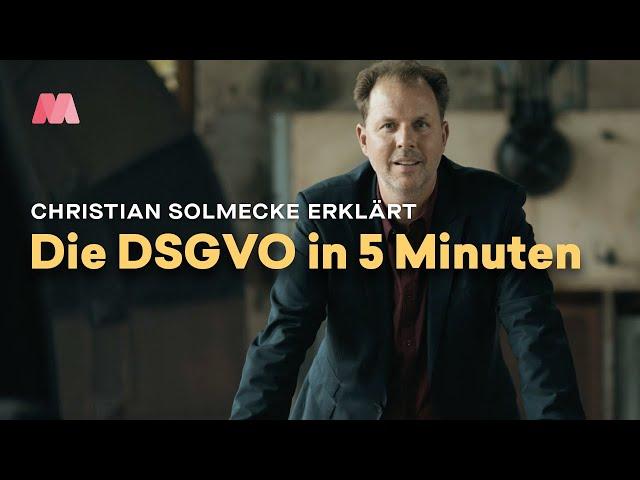 DSGVO in 5 Minuten erklärt – mit Christian Solmecke