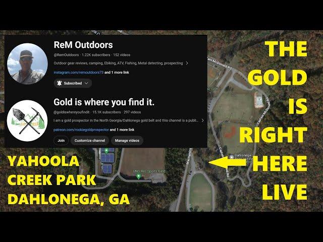 2 channels get live GOLD in Georgia! Episode 11 #goldpanning