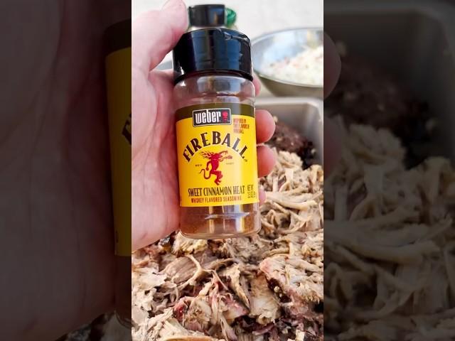 Fireball Whisky x Weber Seasonings Pulled Pork