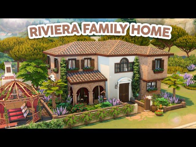 Riviera Family Home // The Sims 4 Speed Build