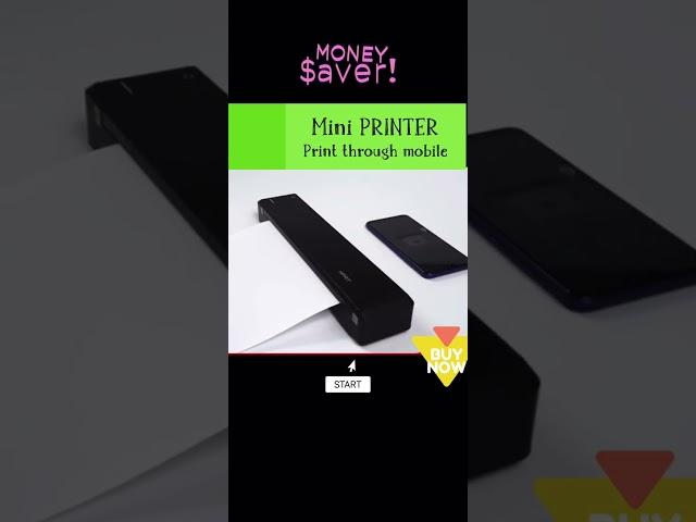 Mini Printer #shorts #viral #asmr #trending #cute #shortvideo #printer #technology #tech #print