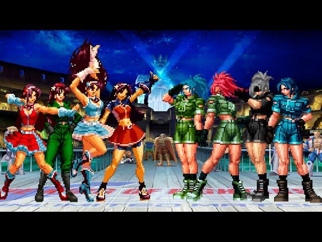 [KOF Mugen] Athena asamiya Team vs Leona Heidern Team