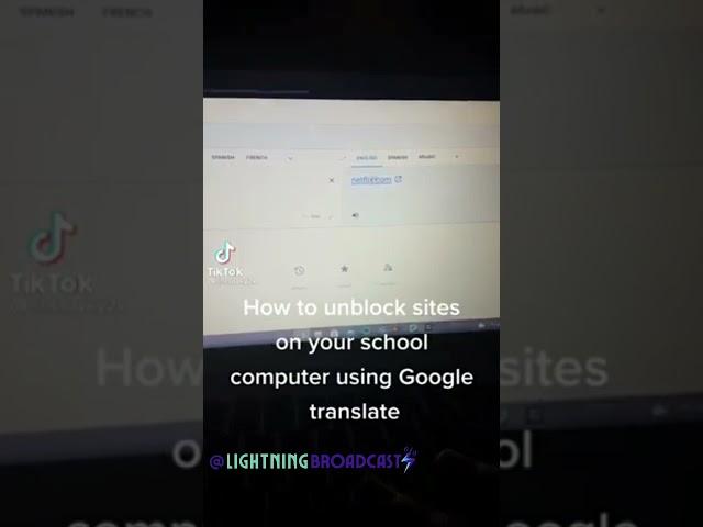 How to access blocked websites by school using Google translate #translate #schoolmemes #lifehack