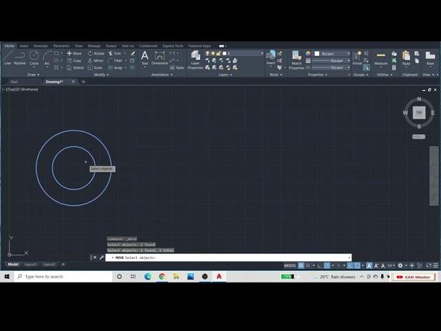 How to use move command in Autodesk AutoCAD software !! AutoCAD 2022 #AutoCAD #2022 #move #command