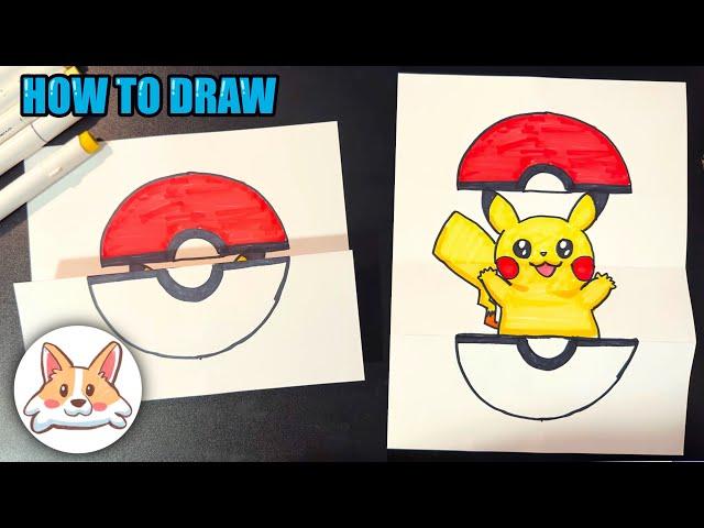 How to Draw PIKACHU surprise fold | Step-by-Step