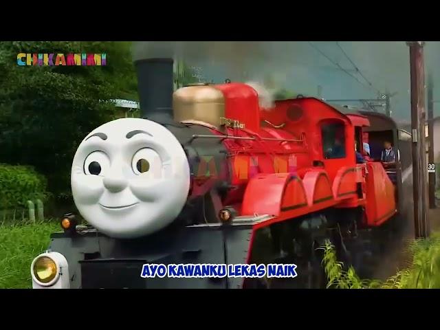 NAIK KERETA API TUT TUT TUT THOMAS AND FRIENDS ASLI - LAGU ANAK INDONESIA