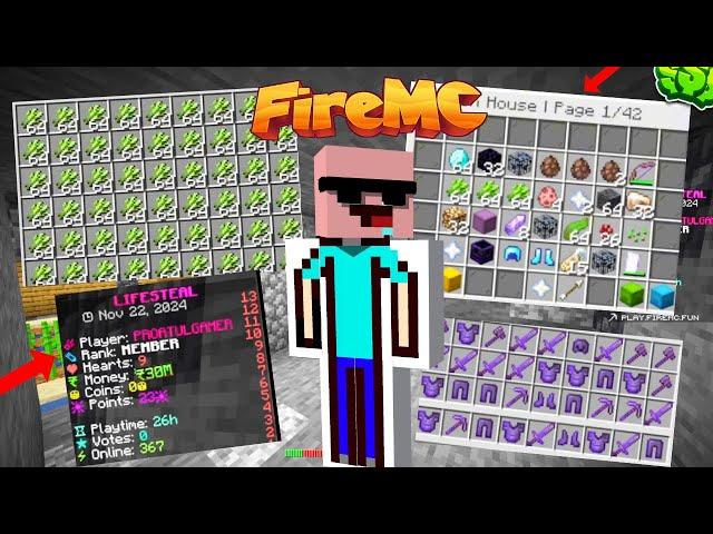 Top Methods To Earn Money In Server Fire Mc Lifesteal Season 4.....