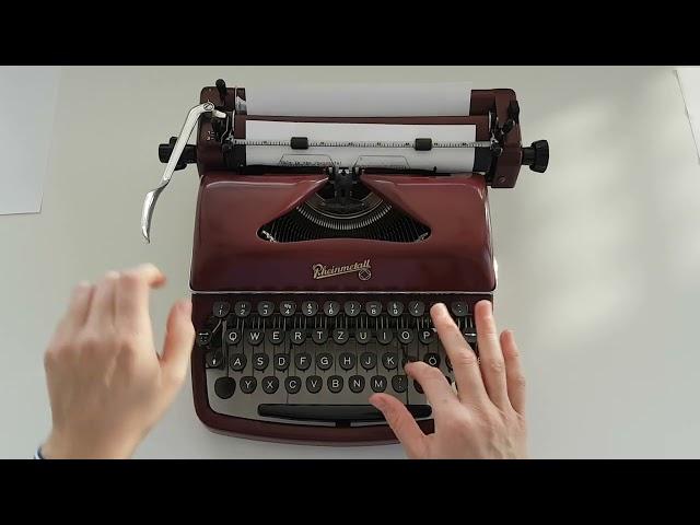 Tony's Typewriters - Rheinmetall