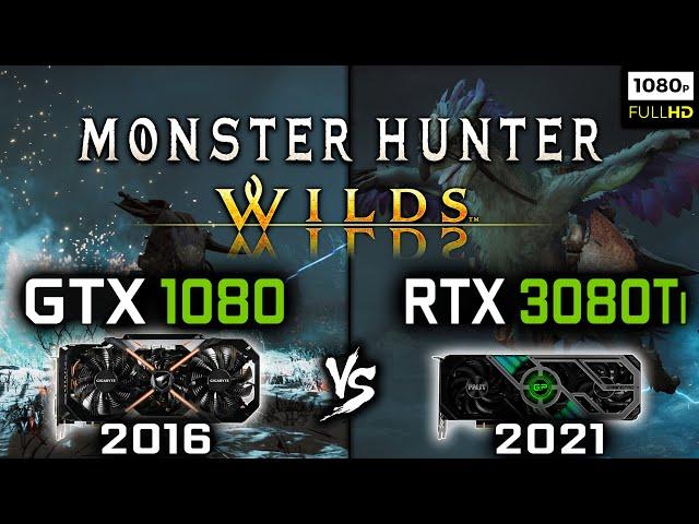 GTX 1080 vs RTX 3080 Ti in Monster Hunter Wilds - 1080p Benchmark + FSR 3 Frame Generation