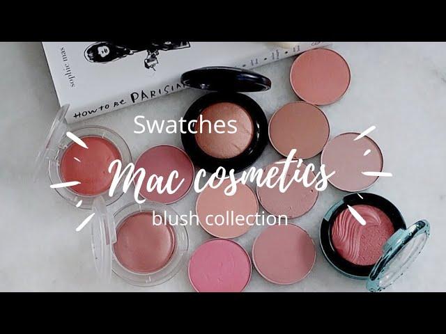 MAC blush collection and swatches #blush