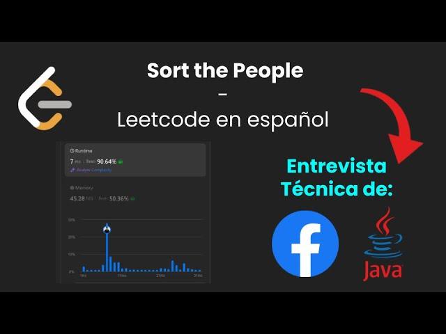 Sort the People  |  Ejercicio de LeetCode en español | Java | Python | JS