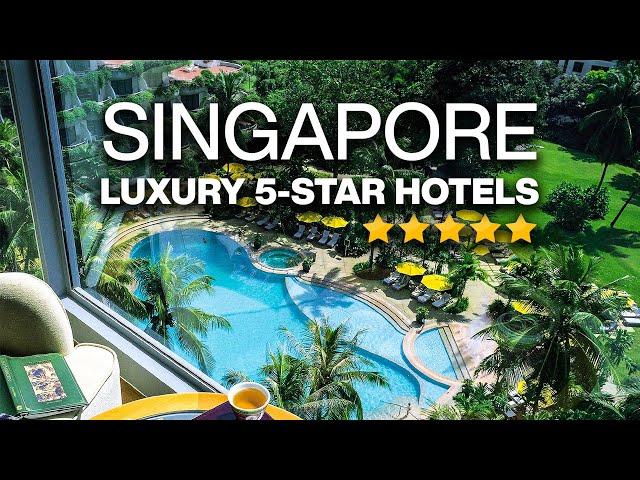 Top 10 Best 5-STAR Hotels in Singapore | Marina Bay Sands, JW Marriott, Fullerton Hotel (full tour)