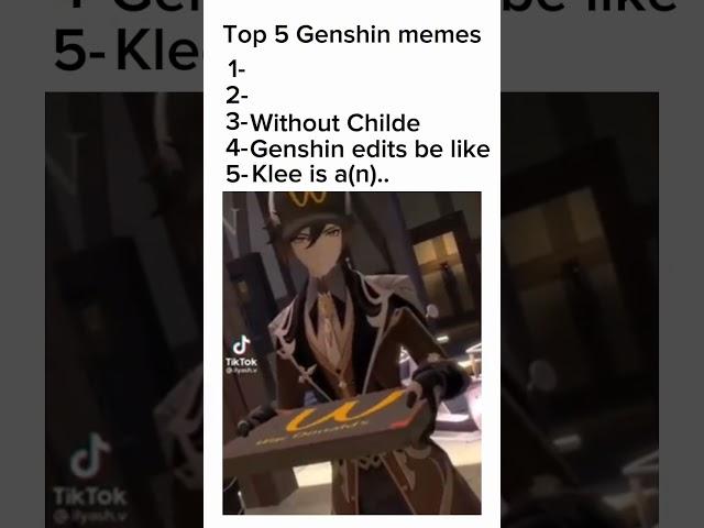 Top 5 Genshin memes 42 #genshinshorts #genshinimpact #genshinmemes #genshinedits ..