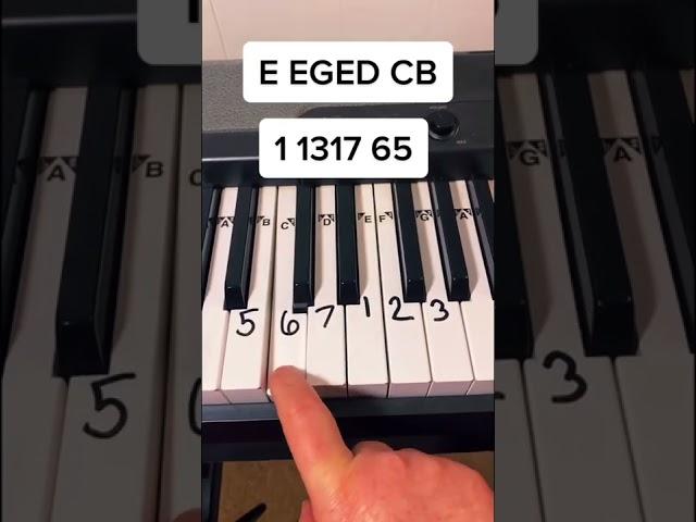 Anyone can play Seven Nation Army on piano!  #shorts #pianotutorial