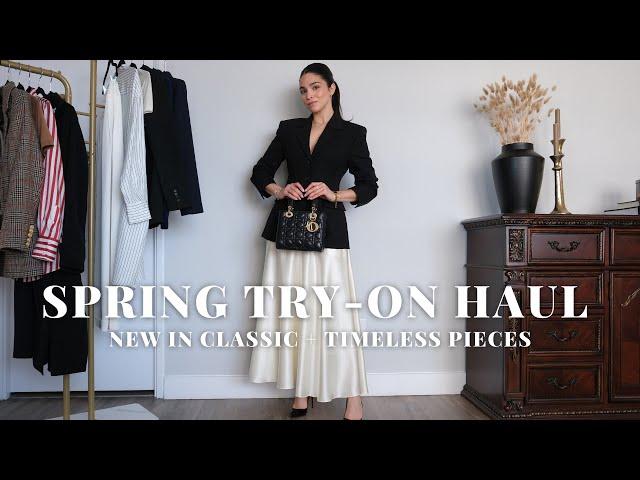 SPRING STYLING & TRY-ON HAUL | NEW IN STAPLE PIECES | Samantha Guerrero